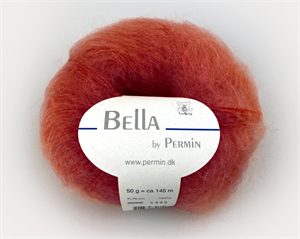 Bella by permin kid mohair - lækker terracotta